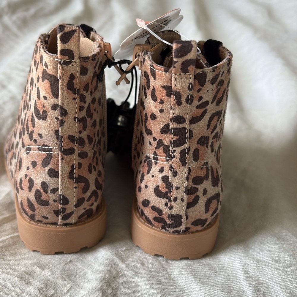 NWT Never worn Wonder Nation Toddler Girls Leopard Fashion Boots Size 9 - Picture 5 of 5